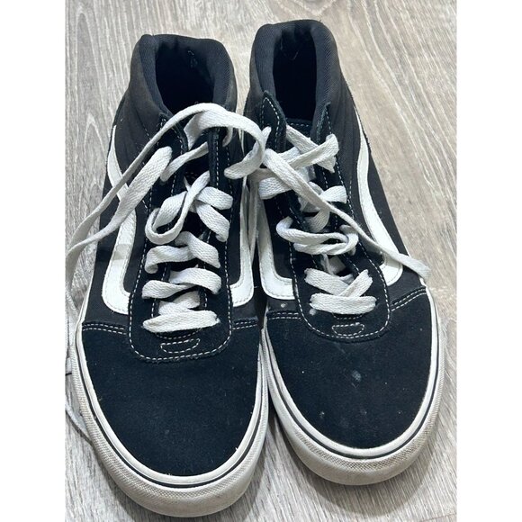 VANS Hi-Top Shoes Women's Size 6 Lace Up Running Shoes Black - Picture 1 of 5